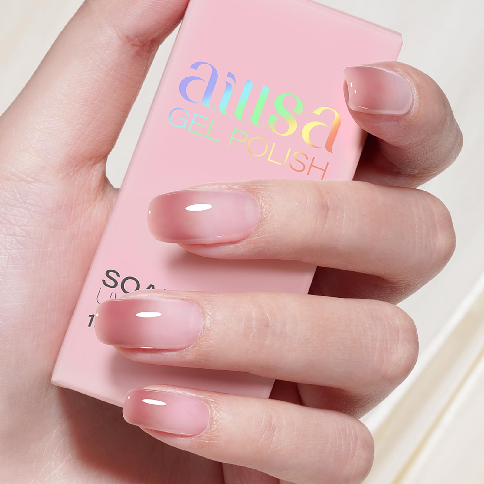 AILLSA Red Gel Nail Polish Ruby Red Gel Polish Bright Rose Color Polish Apple Candy Nails Long Lasting Soak Off U V Gels Nail Polish Nail Art Manicure Salon at Home 0.51 Fl Oz