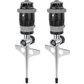 RESTMO Gear Drive Sprinkler with Metal Spike Base, 5-Pattern Heavy Duty Gardening Watering System, Multi-Adjustable Lawn Sprinkle for Garden Plant, Flower Bed and Large Yard Area Watering, Gray