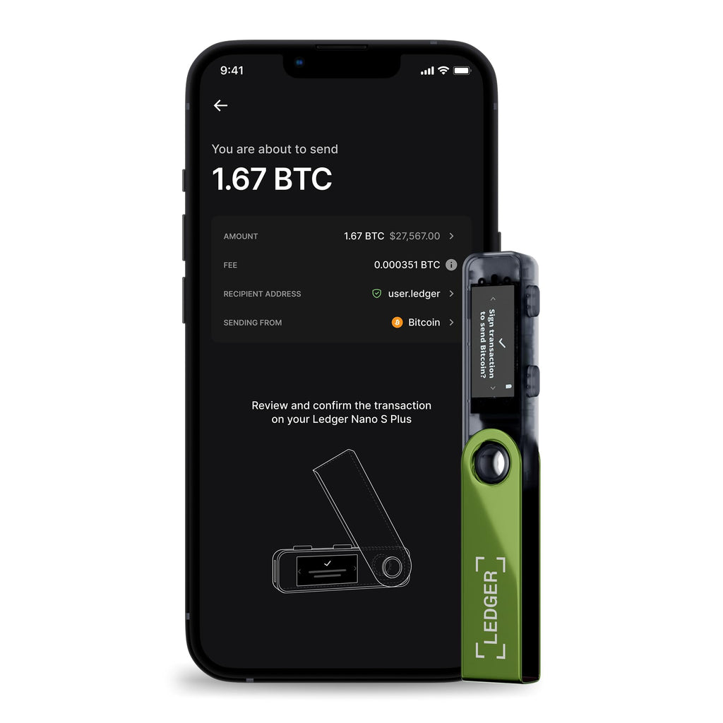 Ledger Nano S Plus Signer – The accessible Way to Manage Your Crypto & NFTs securely (Ledger Wallet for Desktop and Android only) – Matte Black