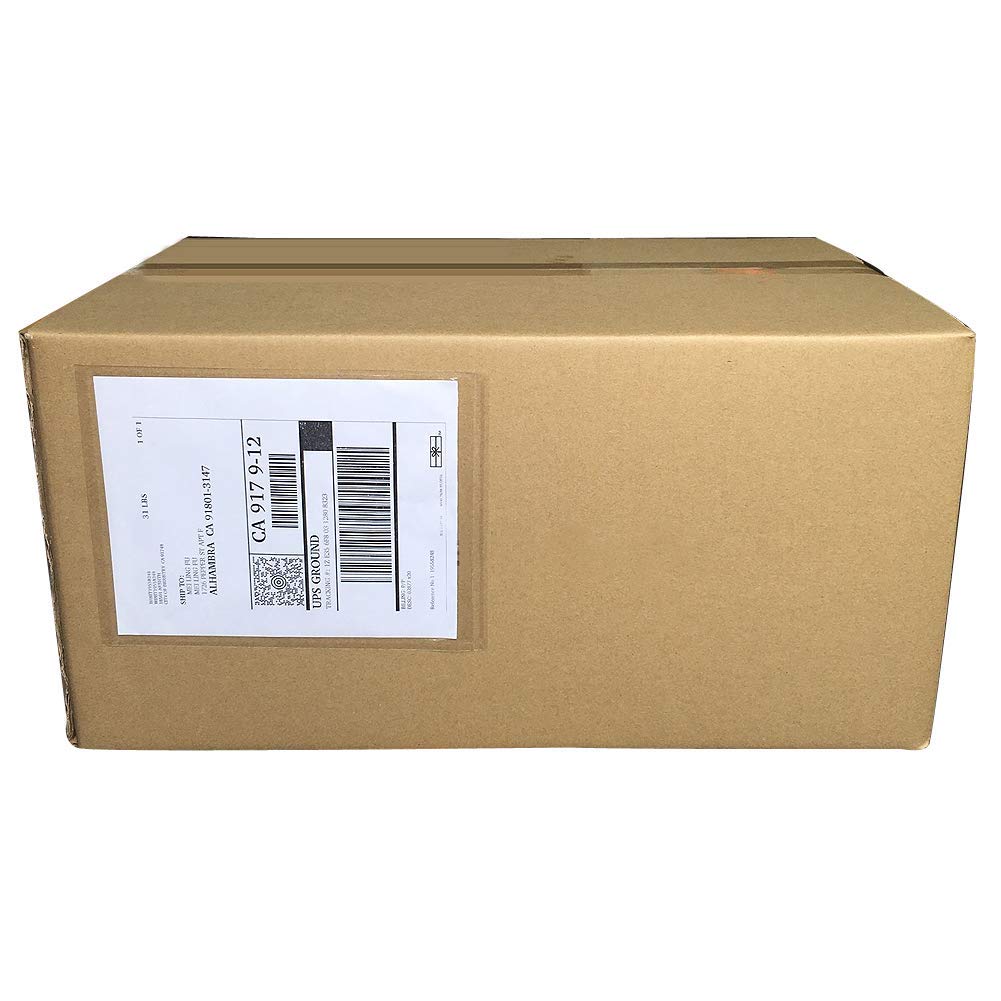 9527 Product 4.5" x 5.5" Clear Adhesive Top Loading Packing List/Shipping Label Envelopes (100 Pack)