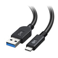 Cable Matters [USB-IF Certified] 10Gbps Gen 2 USBA to USB C Cable - 3.3 ft, USBC to USBA Cable, Black, Compatible with iPhone 16/15 Pro Max/Plus