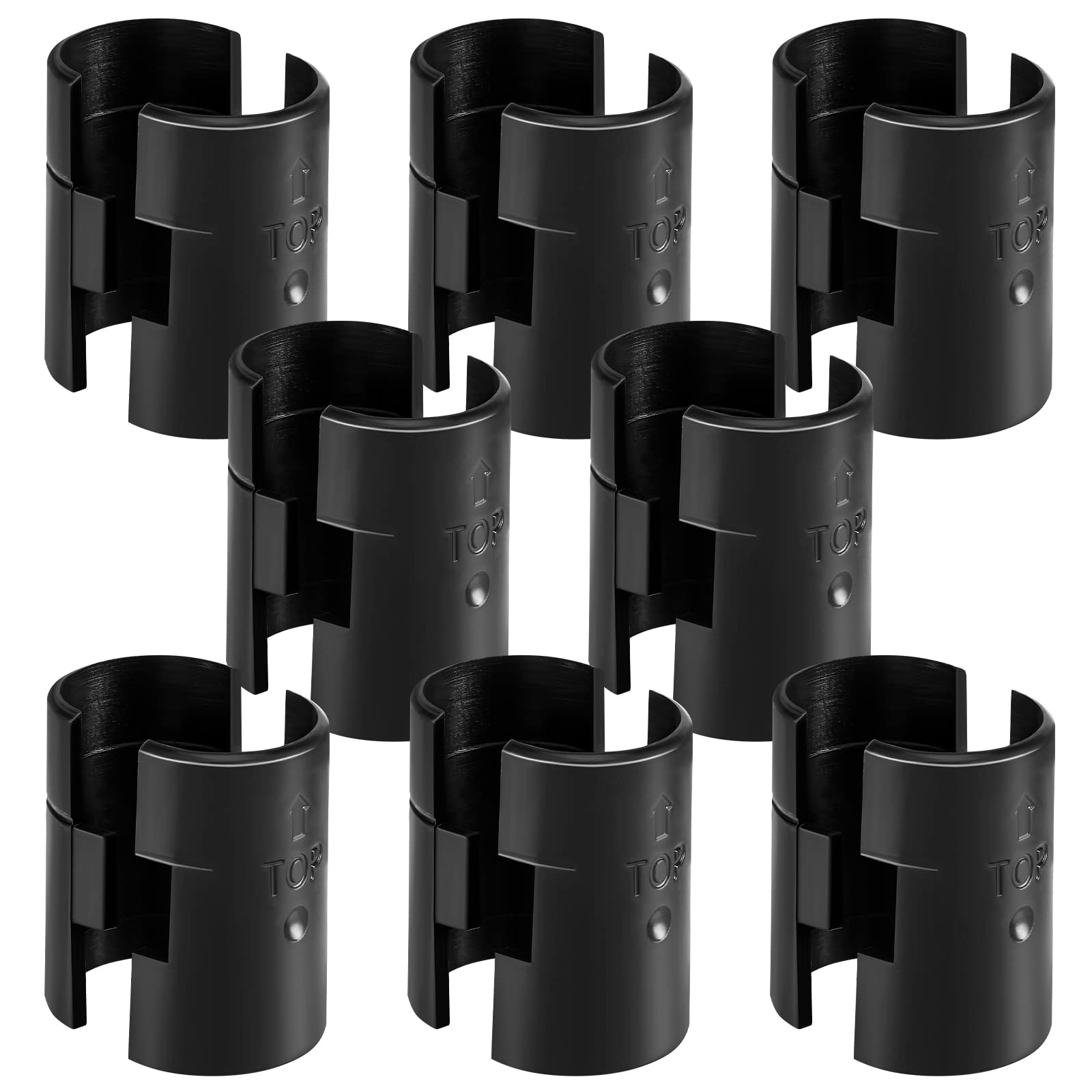 8 Wire Shelving Shelf Lock Clips for 1" Post - 4 Pairs of Shelving Sleeves Replacements for Wire Shelving System Plastic Accessories Parts