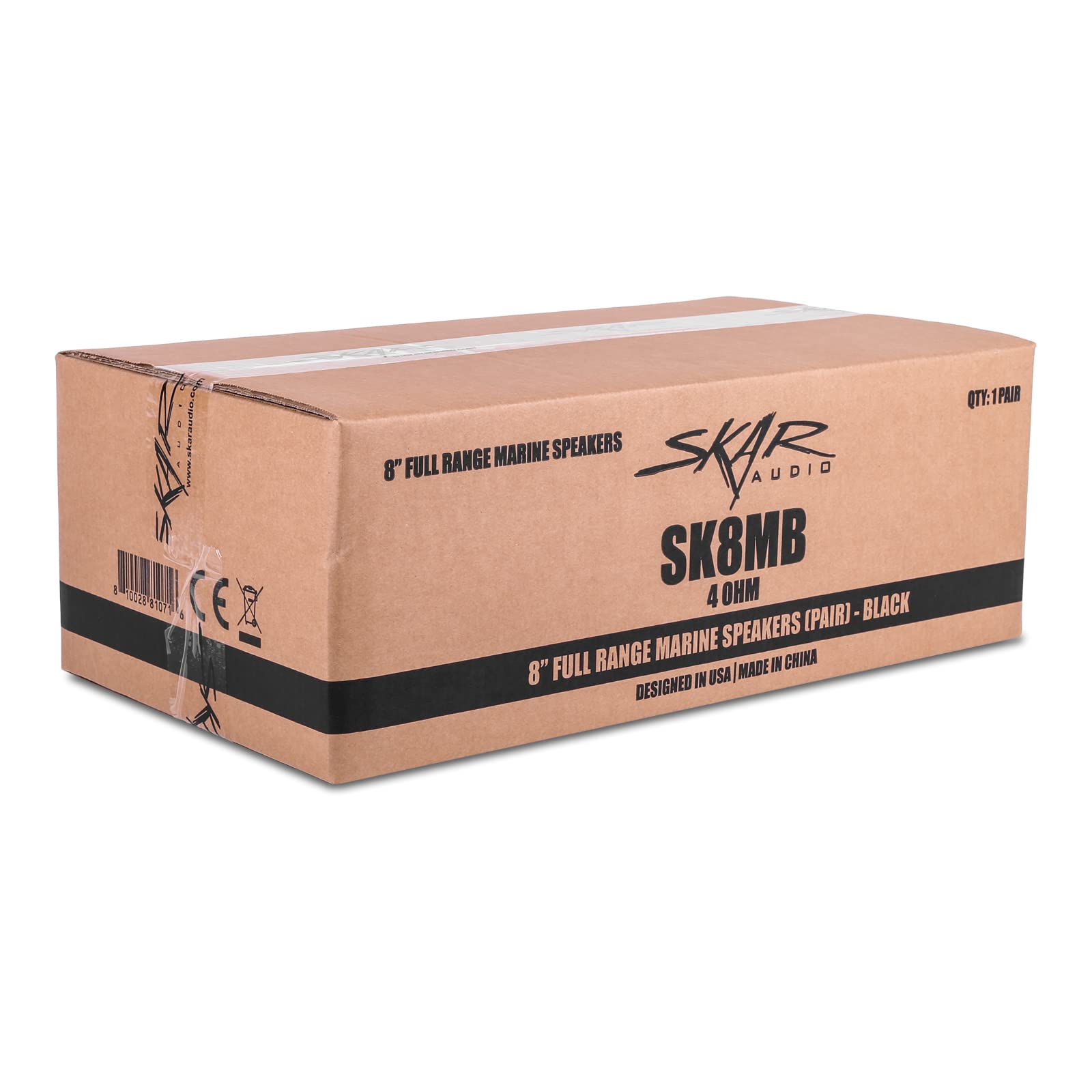 Skar Audio SK65MB-TWR 6.5" 2-Way Marine Full Range 320 Watt Coaxial Tower Speakers, Pair (Black)