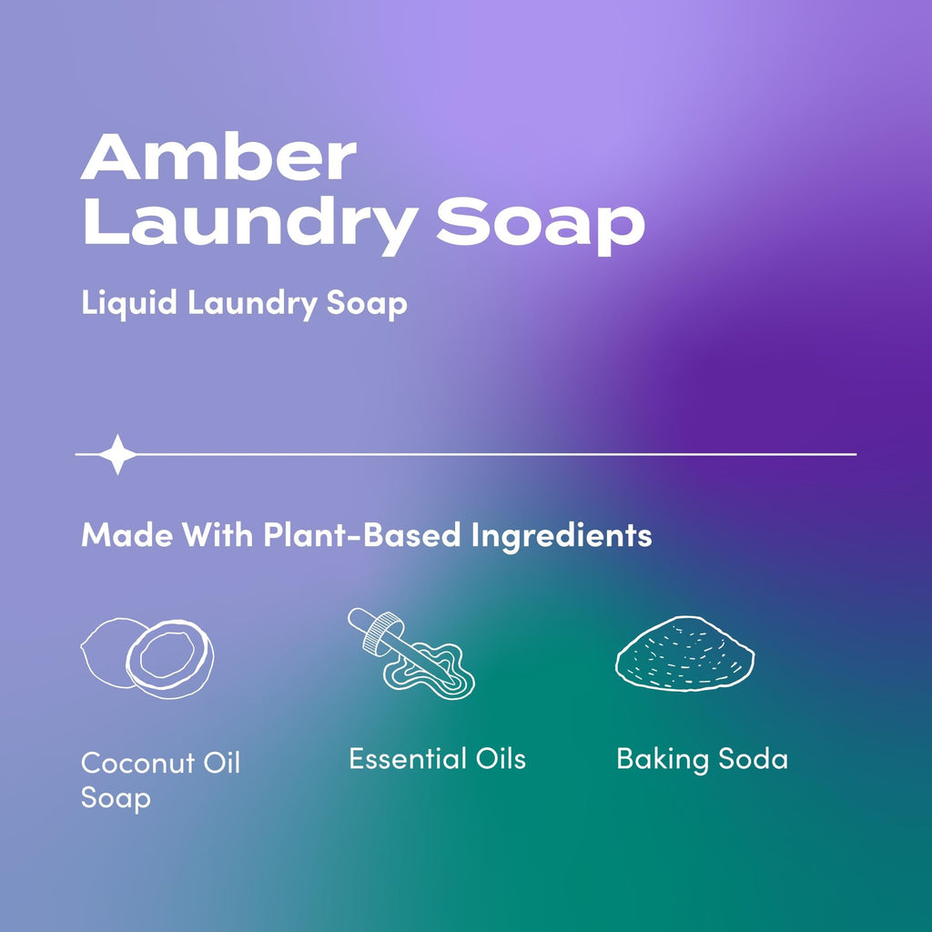 Indigo Wild Zum Clean Laundry Soap - Plant-Based Liquid Laundry Soap - Contains Baking Soda, Essential Oils & Saponified Coconut Oil - Sea Salt Scent - 64 fl oz