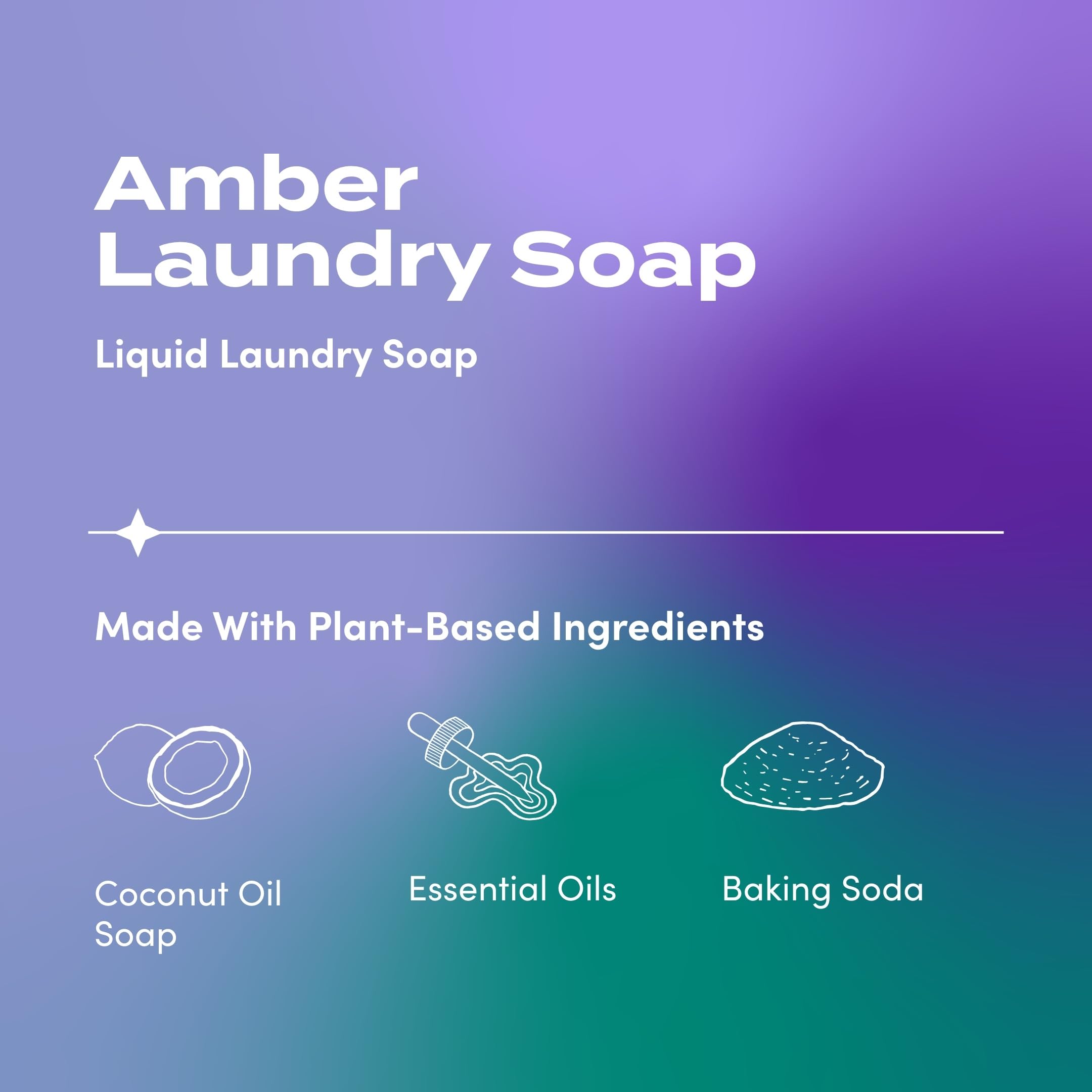 Indigo Wild Zum Clean Laundry Soap - Plant-Based Liquid Laundry Soap - Contains Baking Soda, Essential Oils & Saponified Coconut Oil - Sea Salt Scent - 64 fl oz