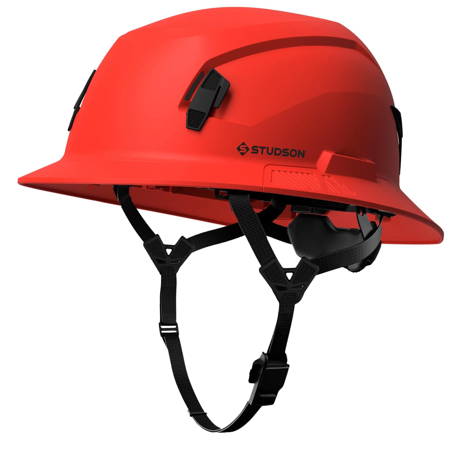 STUDSON SHK-1 Full Brim Safety Helmet: ANSI/ISEA Z89.1 Type II Compliant (R 2019), Lightweight & Breathable, NFC Emergency Contact Chip, One Size, Class C & E Protection