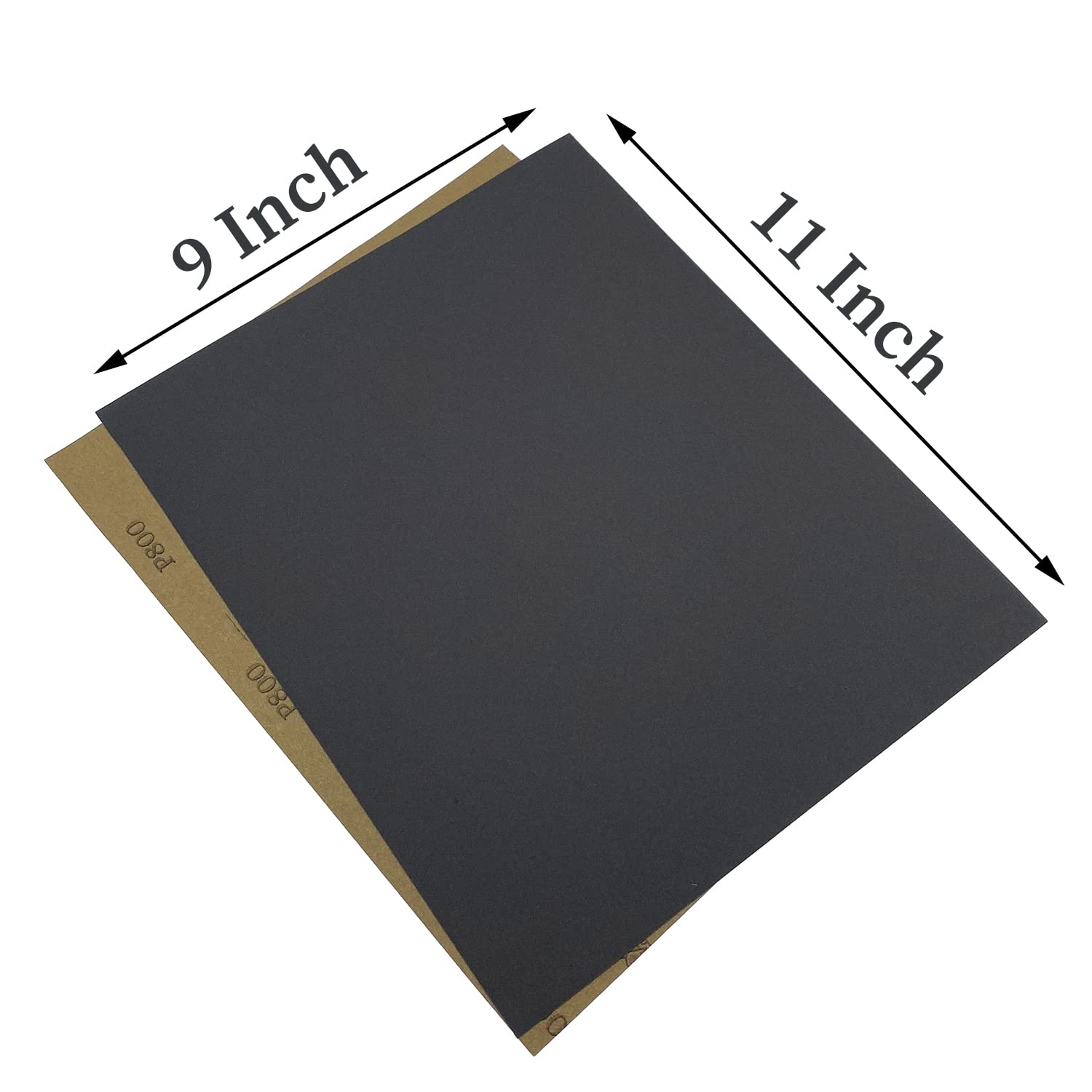 80 Grit Wet Dry Sandpaper, 9 x 11 Inch Sanding Sheets, 10PCS Premium Silicon Carbide Sand Paper for Wood Metal Ceramic or Auto Polishing and Scratches Removing