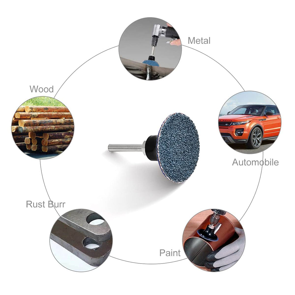 Tshya Quick Change Grinding Disc, 50 Pcs 2 inch Sanding Discs, Zirconia Coated Twist on Disc for Surface Prep (36 Grit)