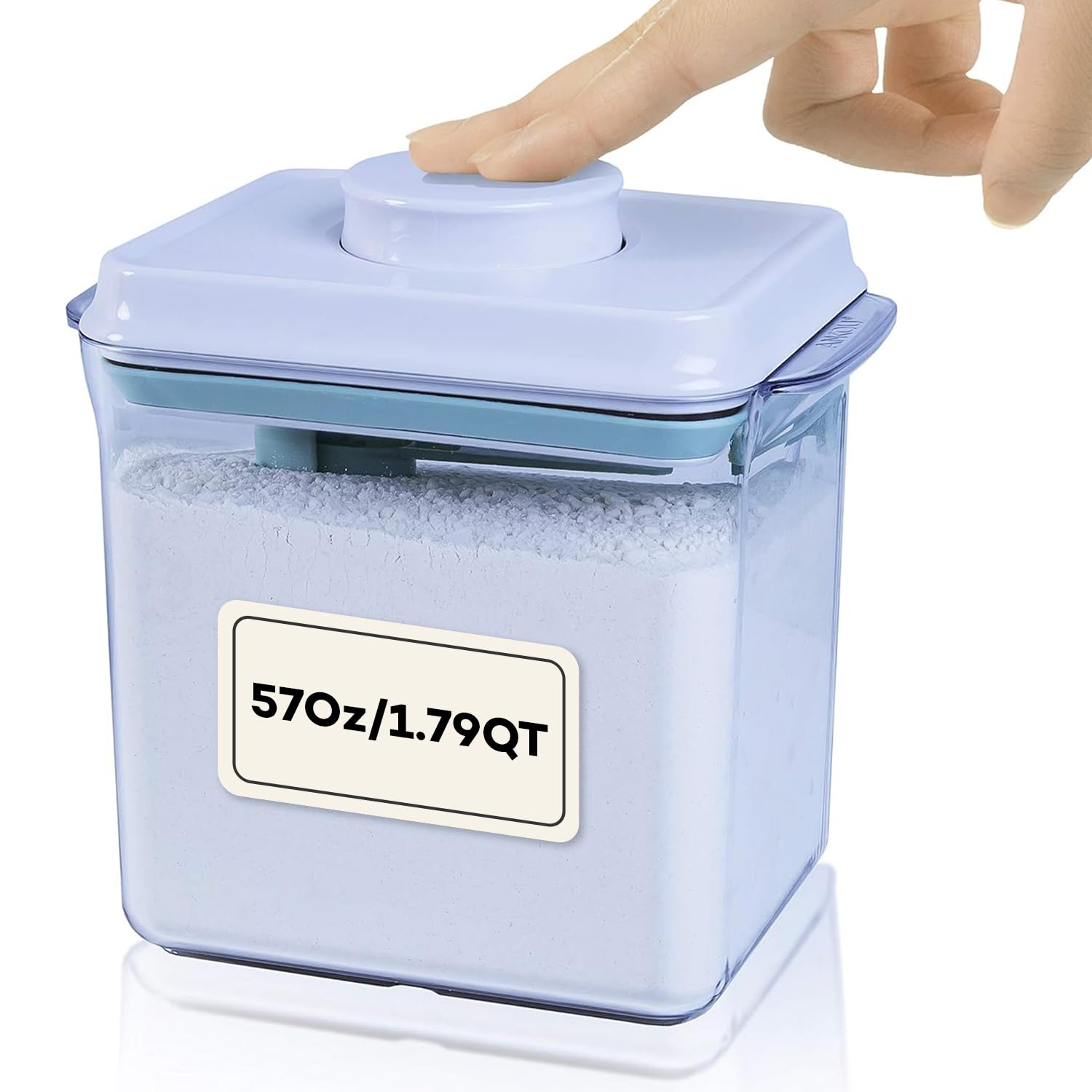 Bop Top Airtight Food Storage Containers with Lid 13.5 Cups / 108 oz | Kitchen Canister Sets | Air Tight Pantry Container | Pop Top Dry Food Storage Containers for Snacks, Sugar, Flour, Baking, Pasta