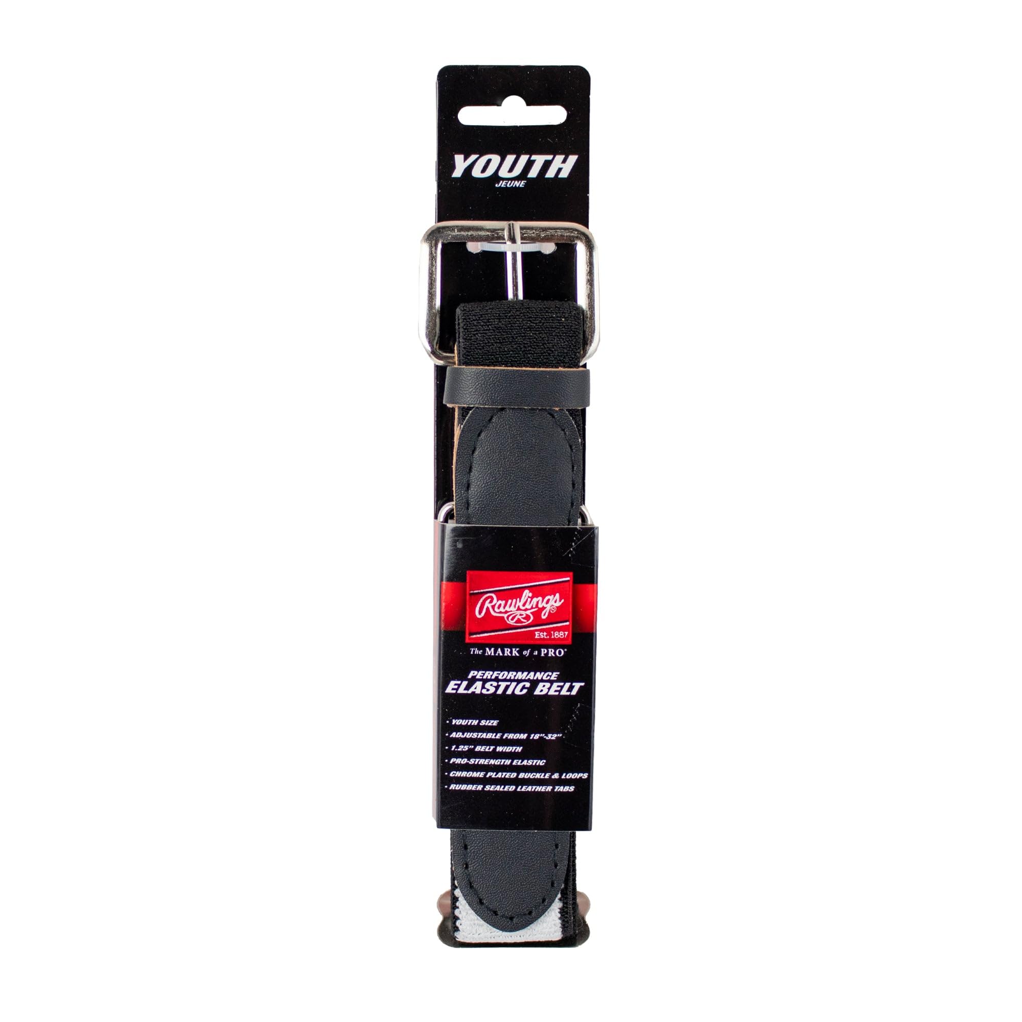 Rawlings | Elastic Game Day Belt | Baseball/Softball | Adult/Youth | Multiple Colors