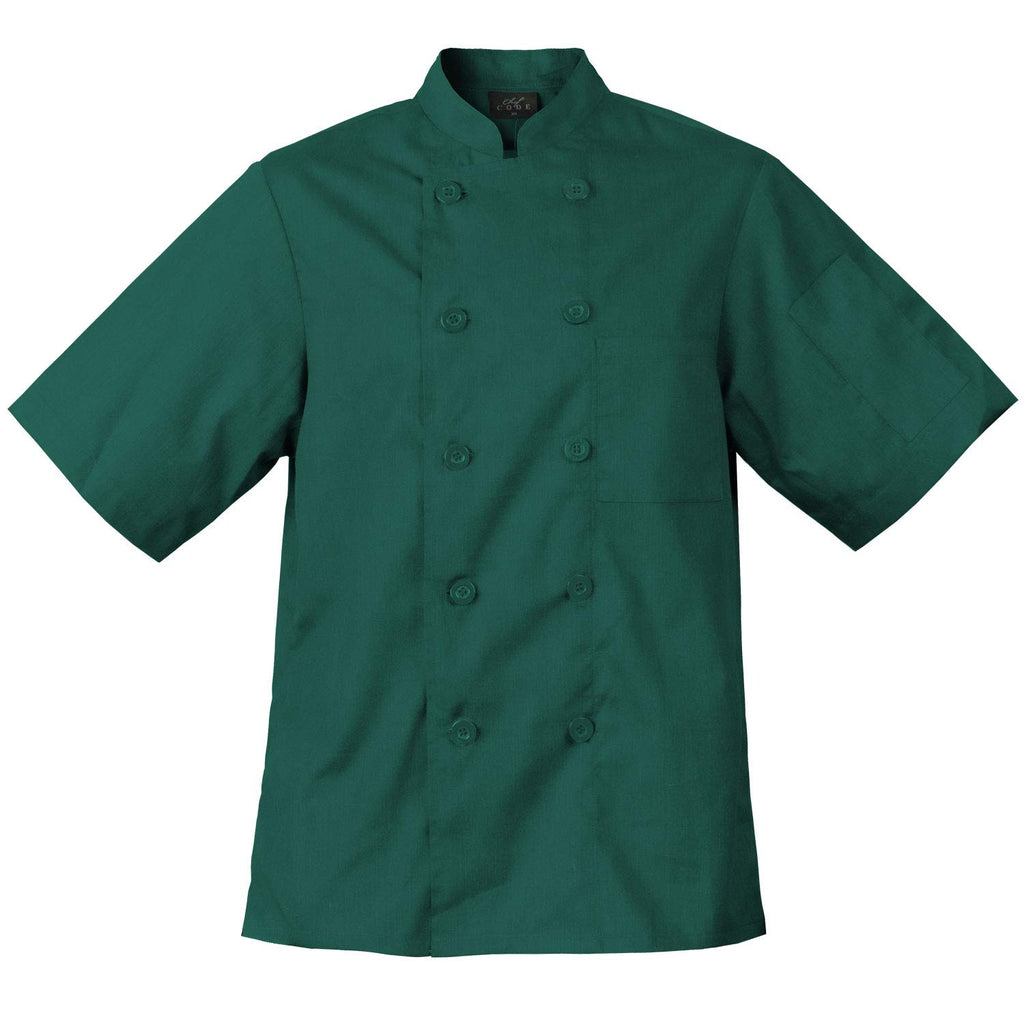 Chef Code Men's Short Sleeve Unisex Classic Chef Coat