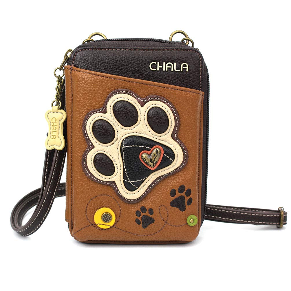 CHALA Wallet Crossbody Cell Phone Purse - Women Faux Leather Multicolor Handbag with Adjustable Strap