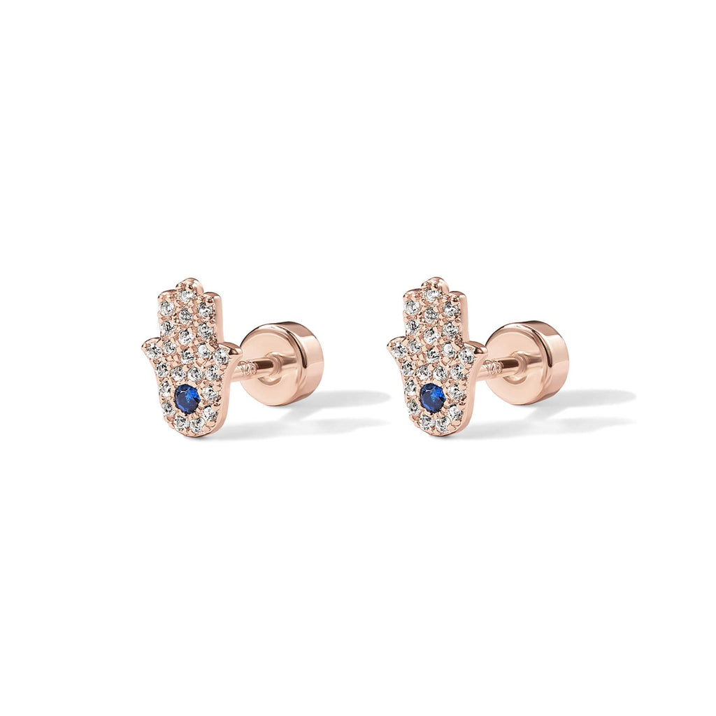 PAVOI 14K Gold Plated Flat Back Earrings | Solid 925 Sterling Silver Posts | Helix Cartilage Earrings for Women | Cubic Zirconia Stud Earrings | Trending Fashion Jewelry