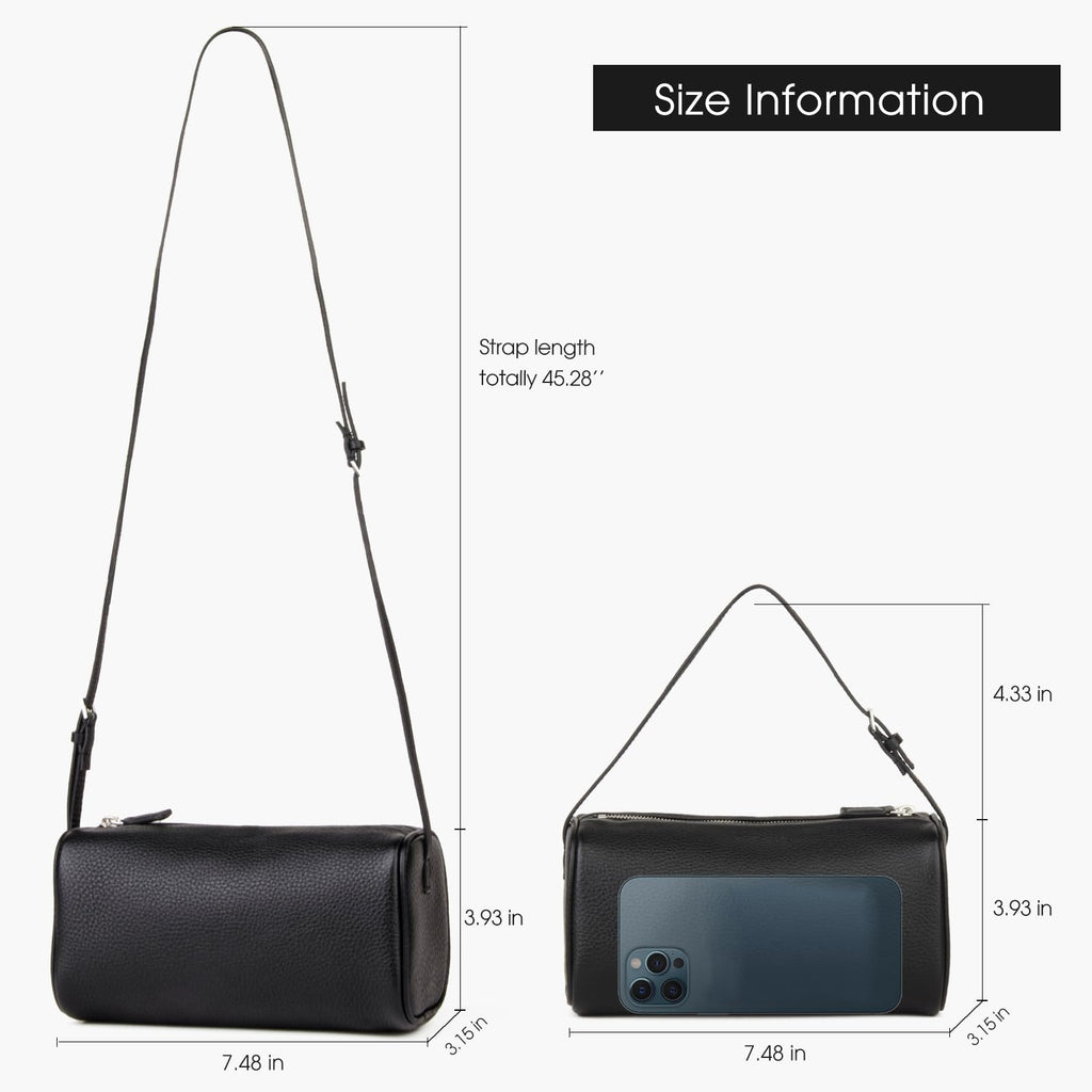DONNAIN Premium Full-Grained Leather Crossbody Purses for Women, Hobo Bags for Women Crossbody with Adjustable Strap