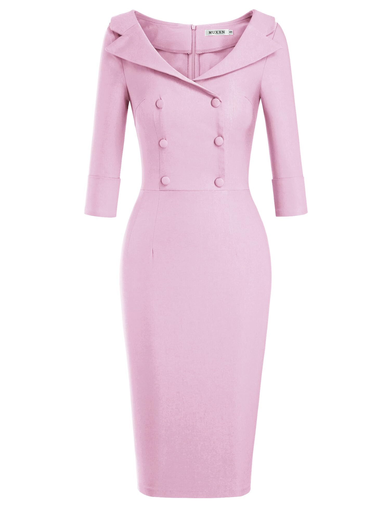 MUXXN Women's Classic Vintage Sweetheart Neckline Cocktail Prom Tea Dress