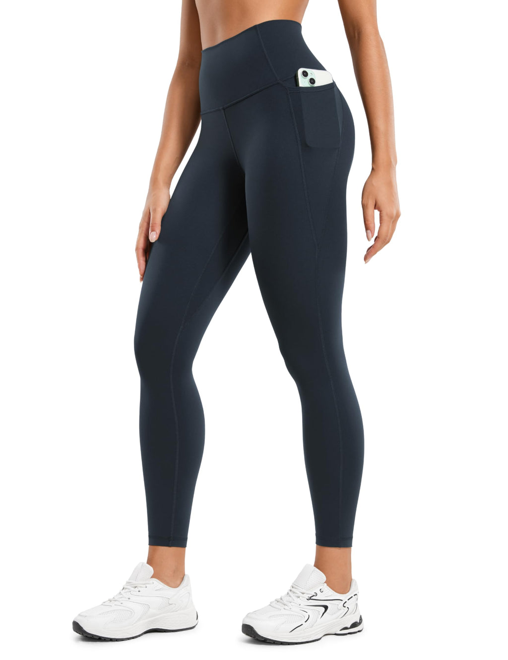 CRZ YOGA Butterluxe Workout Leggings Pockets 25'' - High Waisted Gym Womens Yoga Pants Buttery Soft