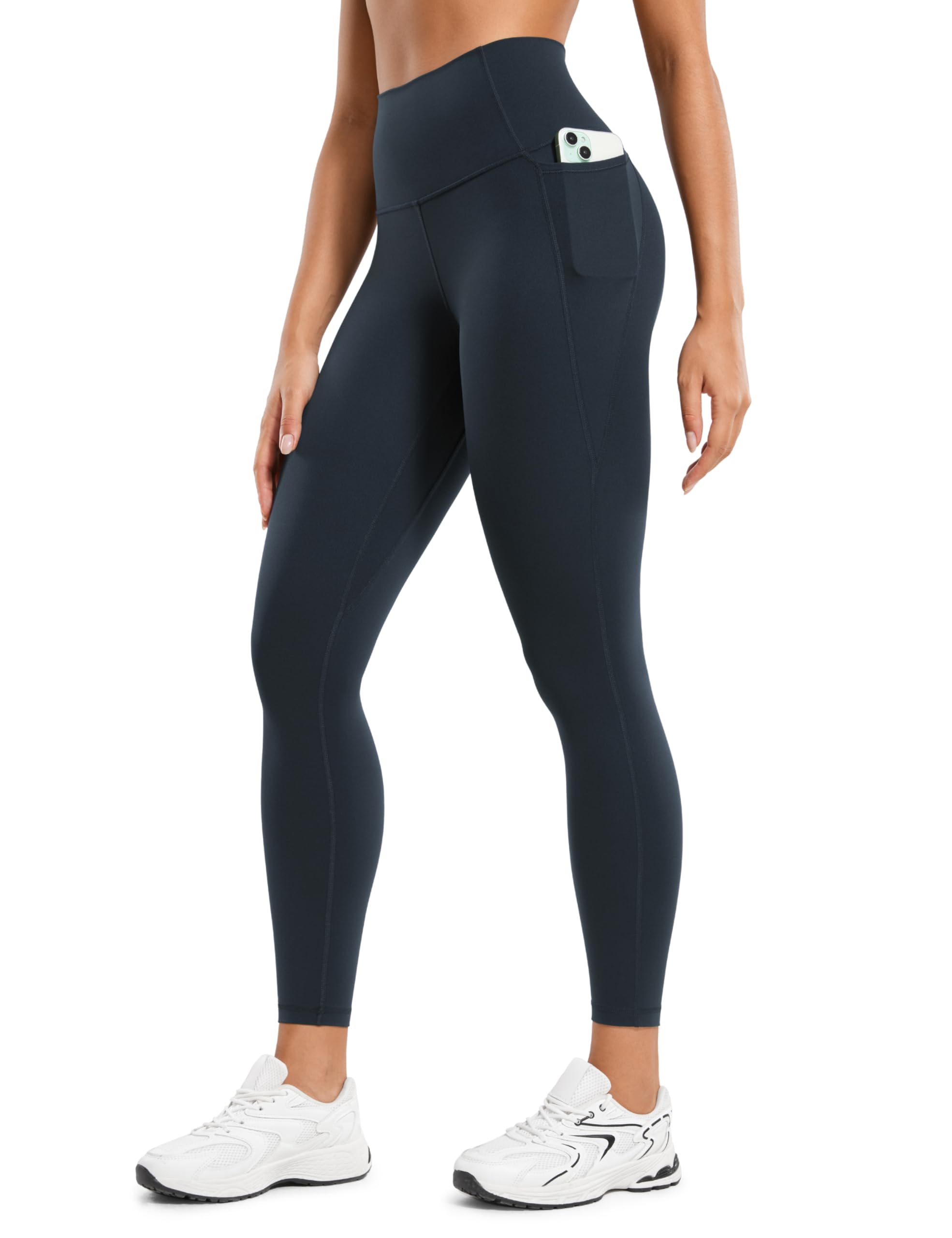 CRZ YOGA Butterluxe Workout Leggings Pockets 25'' - High Waisted Gym Womens Yoga Pants Buttery Soft