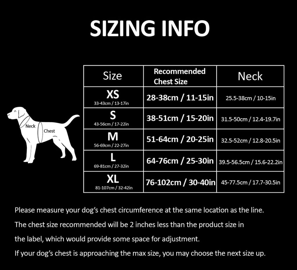 TRUE LOVE Adjustable No-Pull Dog Harness Reflective Pup Vest Harnesses Comfortable Control Brilliant Colors TLH5651(Black,XS)