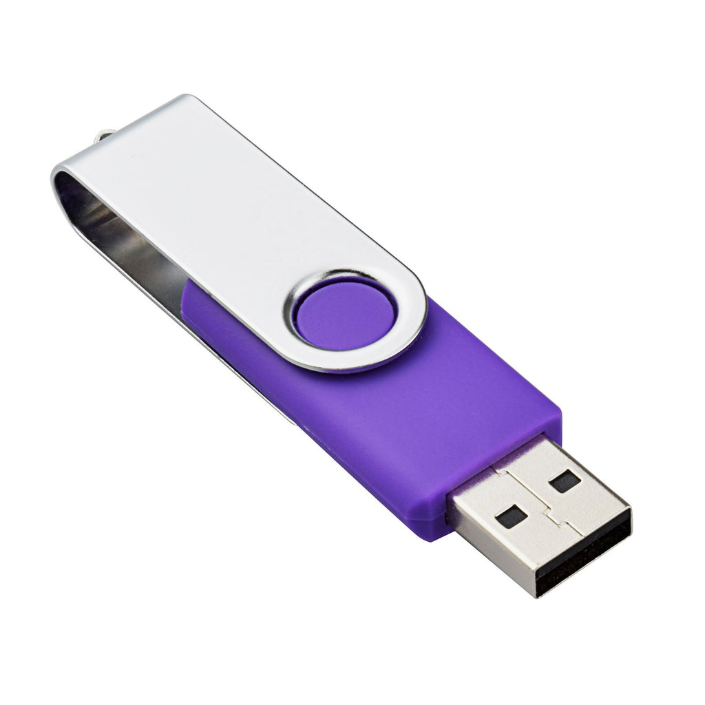 KOOTION 10 X 1GB USB Flash Drive 1gb Flash Drive Swivel Thumb Drive Memory Stick Keychain Design Blue