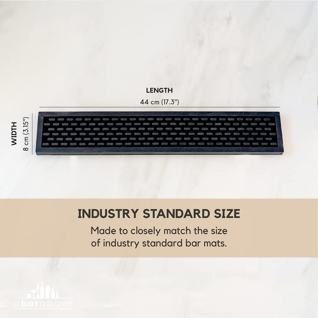 Premium A Bar Above Heavy Duty Bar Mat, Food Safe Silicone Mat, Mats for Bartending and Coffee, Commercial Strength Bartender Accessories, Dish Drying Mats for Kitchen Counter, Barista Accessories
