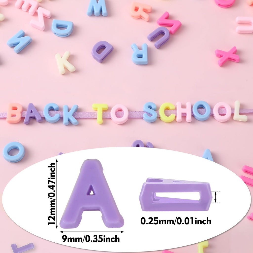 Augshy 700PCS White Letter Beads Alphabet Beads for Making DIY (6mm) | Premium Acrylic Cube Shape, Ideal Bracelets and Keychains, Large Hole Design for Easy Paracord Threading