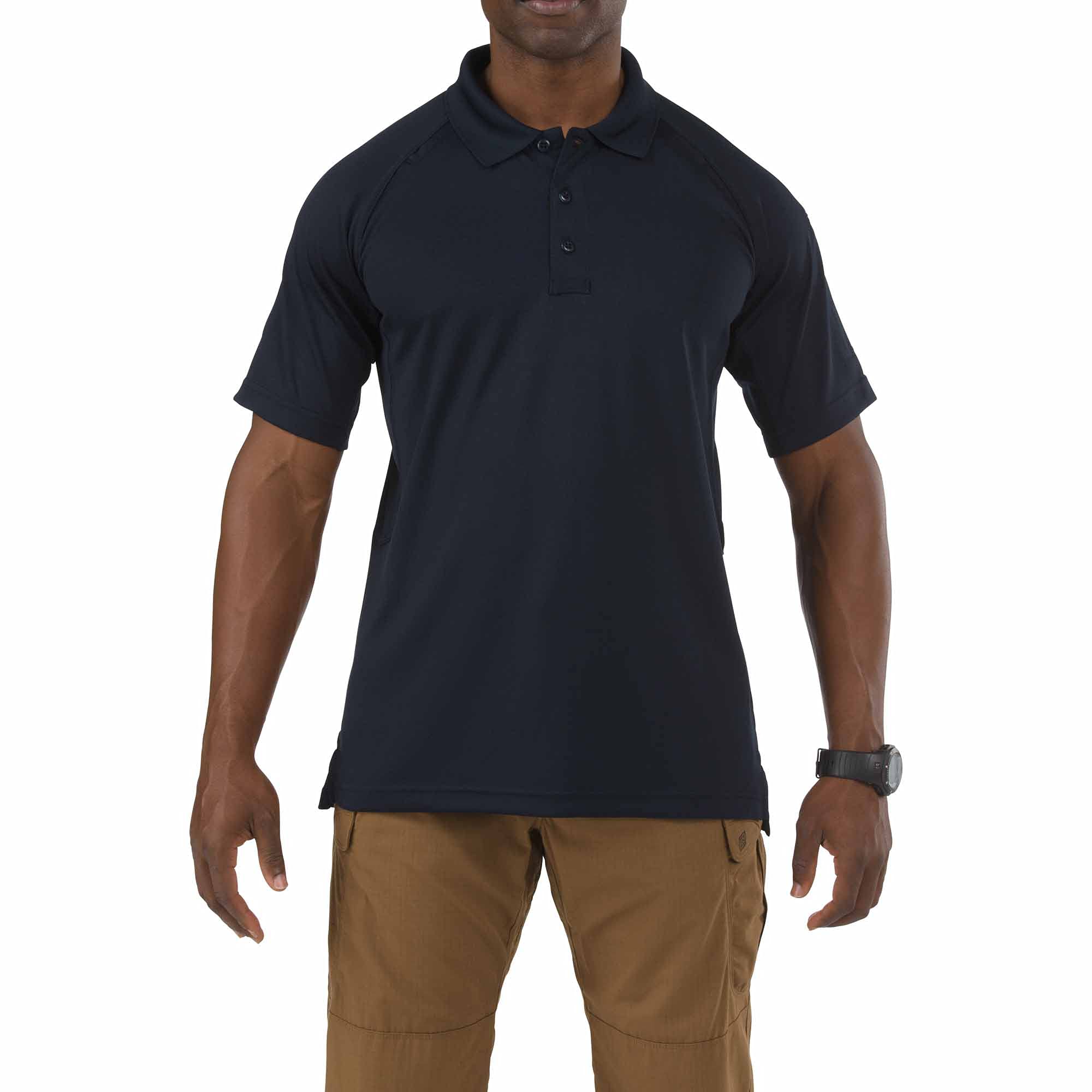 5.11 Tactical Men's Performance Short Sleeve Polo, 100% Polyester, Moisture Wicking, Style 71049