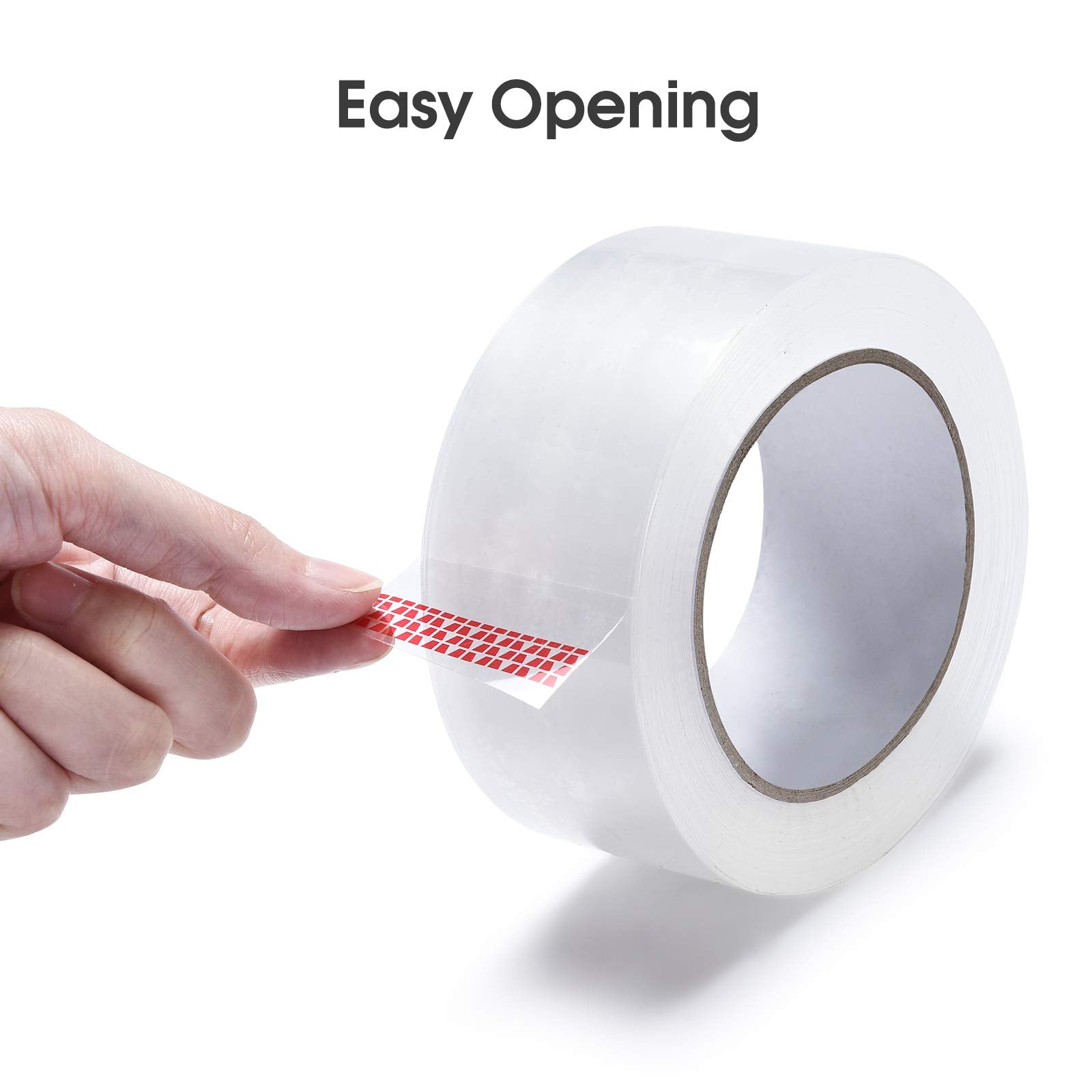 Pacific Mailer Clear Packing Tape, 2 Inch Wide, 2.0mil Thickness, 110 Yard Per Roll [Pack of 6 Rolls]