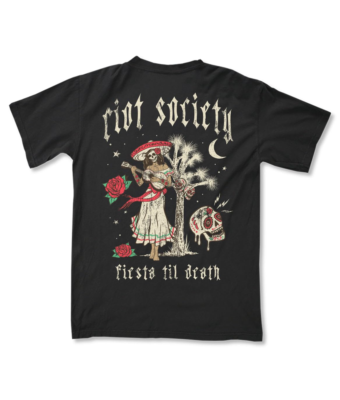 Riot Society Men's Short Sleeve Graphic and Embroidered Fashion T-Shirt