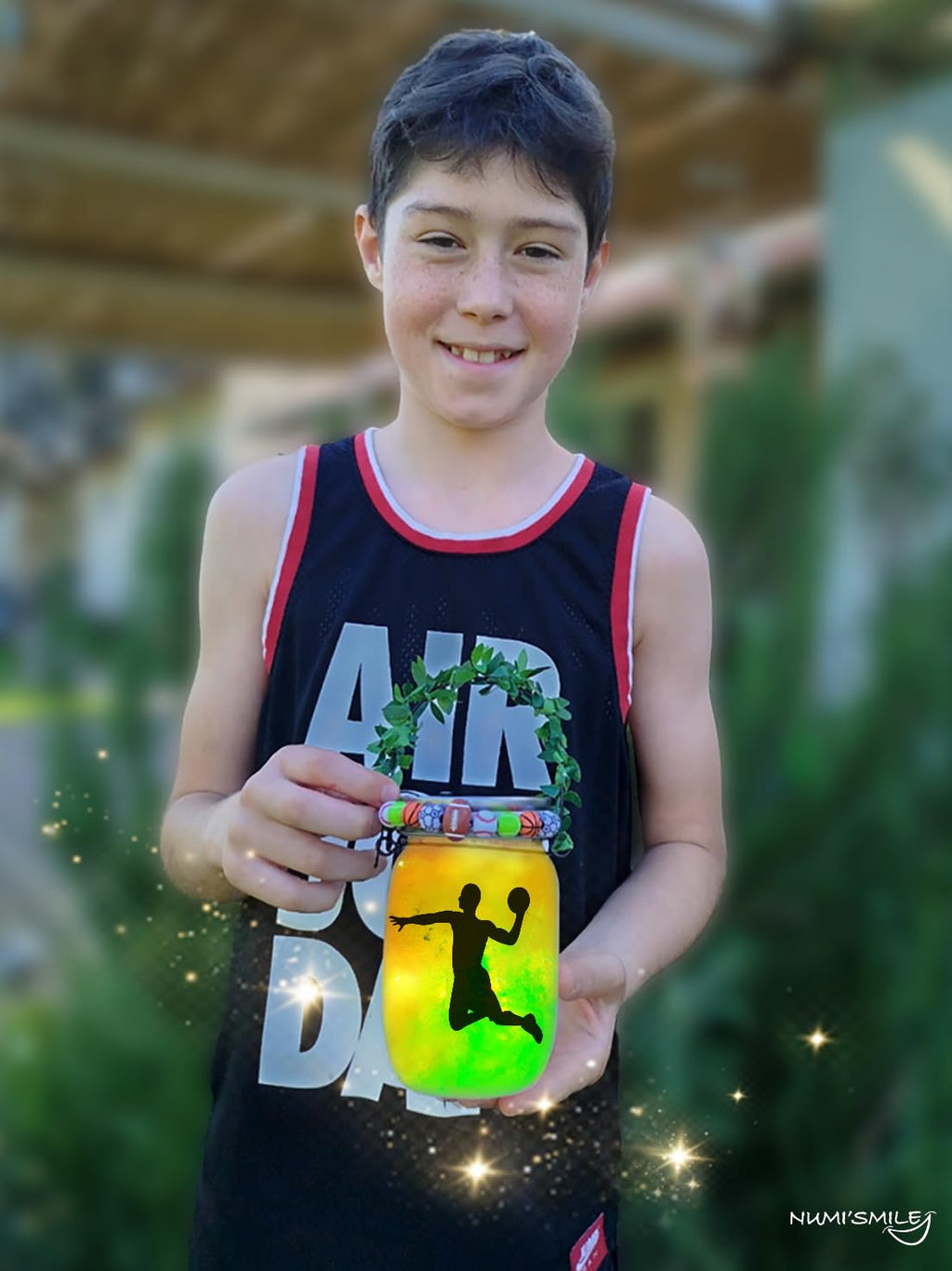 NUMI'SMILE Sports Nightlight Gifts for Boys, DIY Kids Crafts & Christmas Presents Ages 3 4 5 6 7 8-12 Years Old, Baseball, Soccer, Basketball, Football Gifts, Hockey, Tennis, Surfing Art Kit