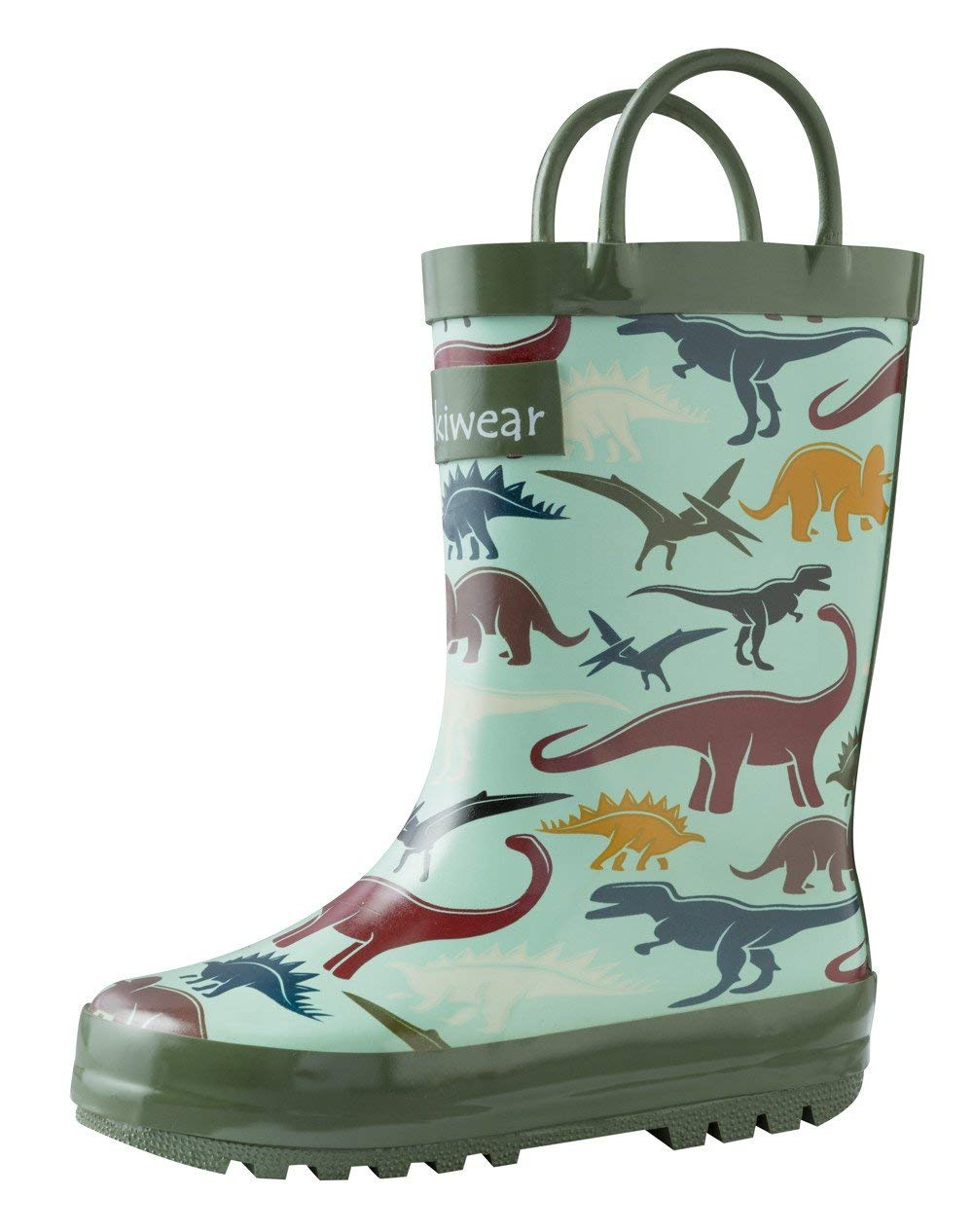 OAKI Toddler Rain Boots - Perfect Kids Rain Boots for Any Weather - Durable Rubber Baby Rain Boots Keep Little Feet Dry, Lightweight Waterproof with Easy-on Handle