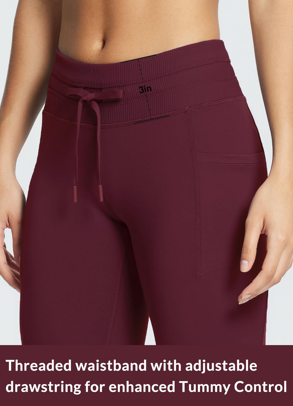 baleaf Women's Fleece Lined Leggings Water Resistant High Waisted Thermal Warm Winter Tights Ski Hiking Pants with Pockets