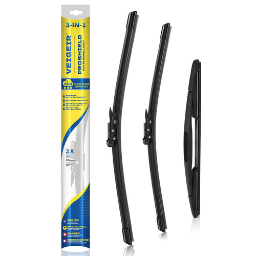3 Pack Windshield Wiper Blades Compatible with Ford Escape 2008 2009 2010 2011 2012 Original Factory Quality Front Rear Wipers Blade Set for My Car - 20" 20" 12"