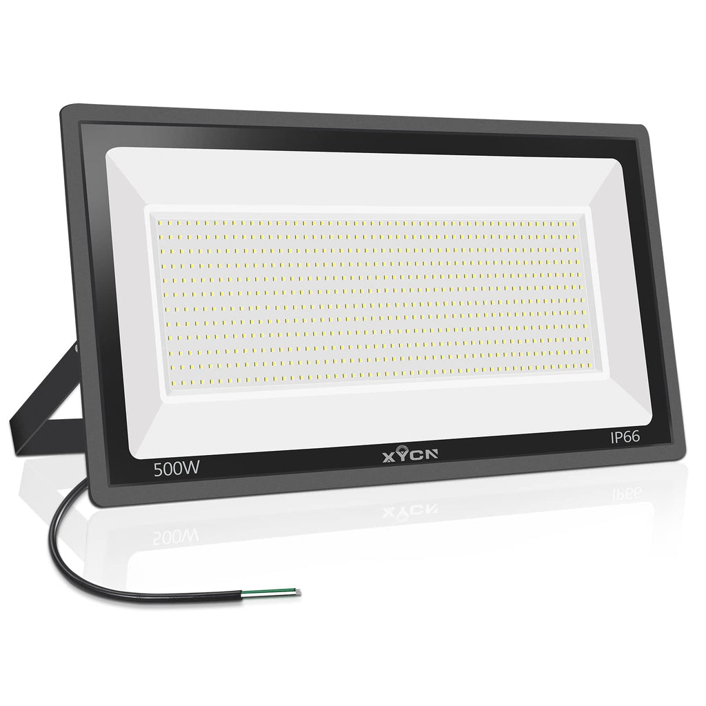 XYCN 4 Pack 100W LED Flood Light, IP66 Waterproof Outside Flood Light, 12500LM Super Bright Outdoor Security Lights, 5000K Daylight White Floodlight for Yard Garden Playground Basketball Court Patio
