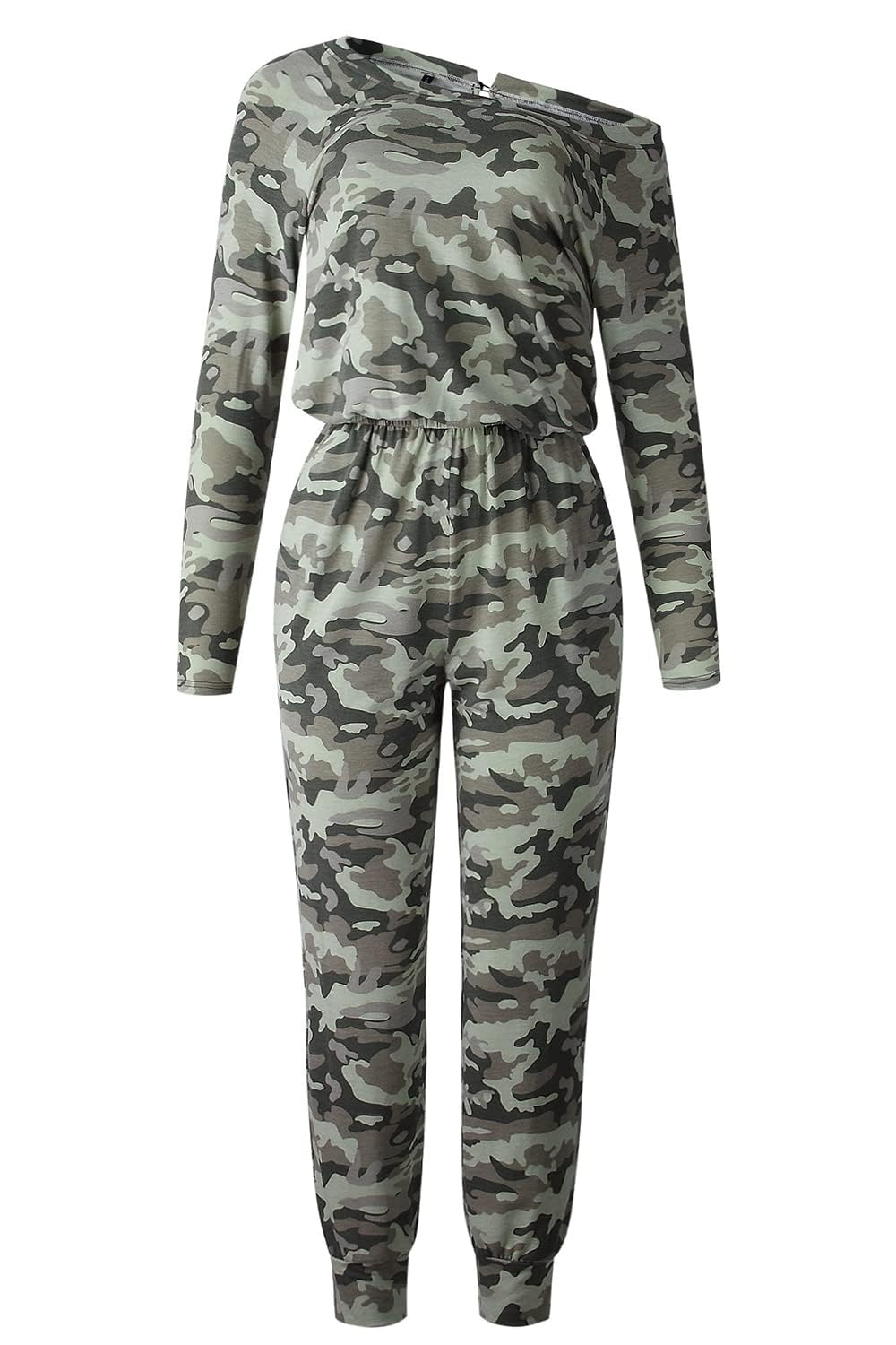 PRETTYGARDEN Jumpsuits for Women Casual 2026 Fall Long Sleeve Off Shoulder Rompers One Piece Travel Outfits Fashion Clothing