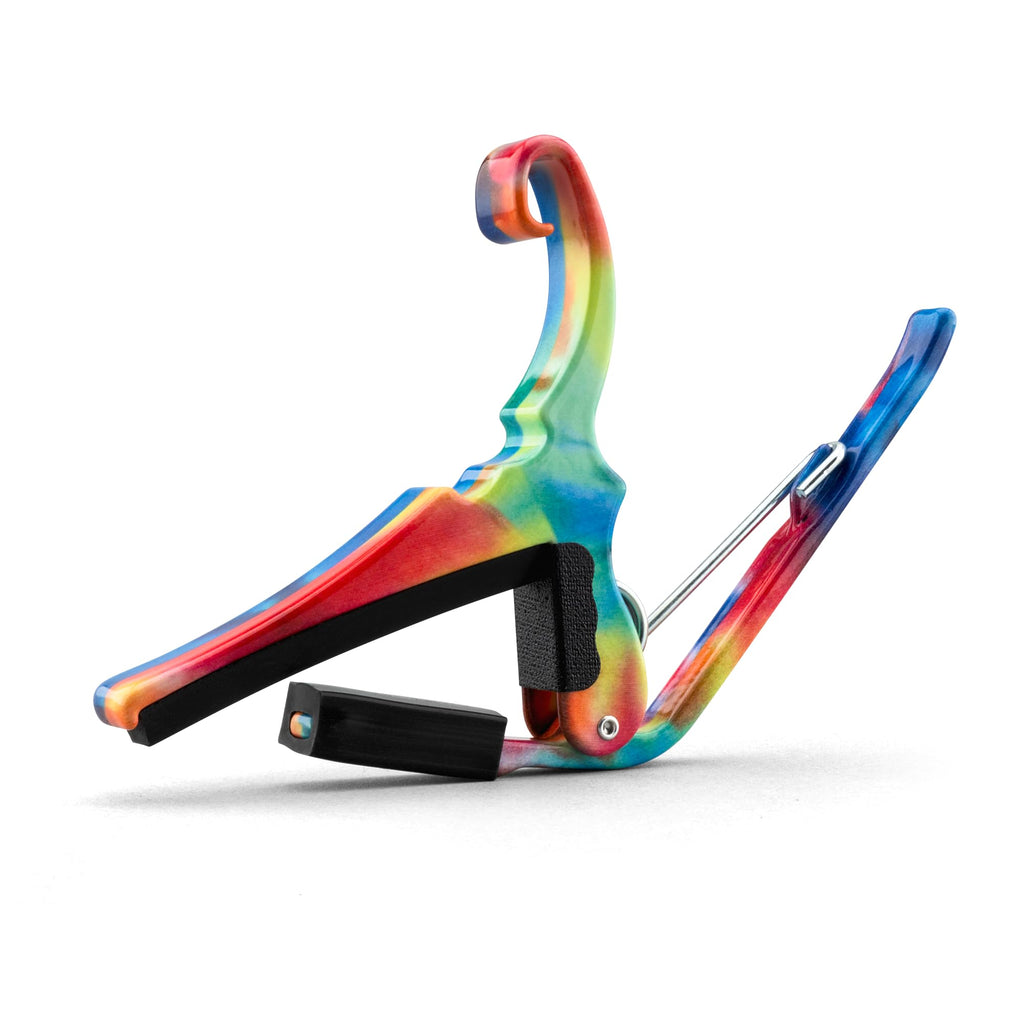 Kyser Musical Products Quick-Change Guitar Capo, KG6ABA, Abalone - For 6-String Acoustic Guitars, Made in USA, Quality, Strong, Lightweight, Quick & Easy Key Changes, Innovative, Perfect Fit