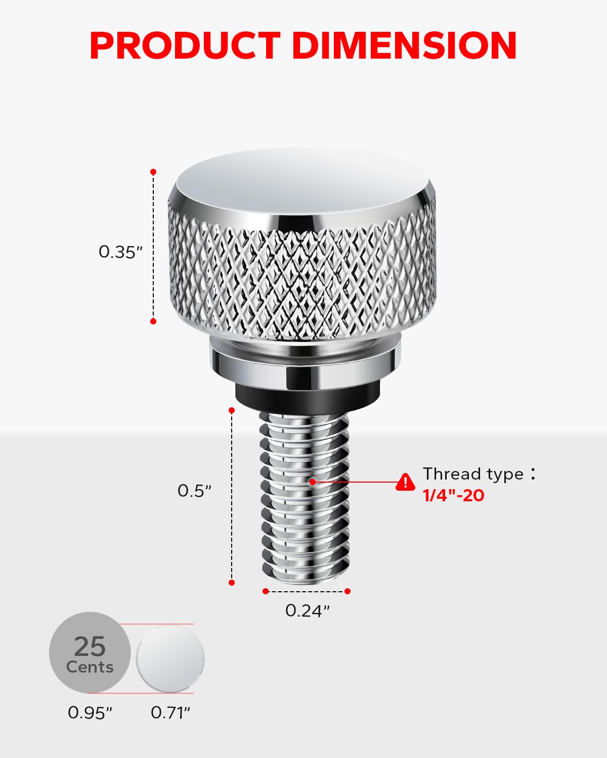 Amazicha Gloss Black 304 Stainless Steel Seat Bolt Screw Compatible with Harley Davidson 1996-2026