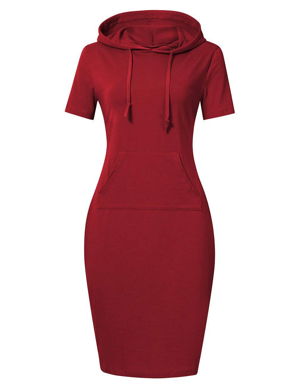 MISSKY Women's Women's Sweatshirt Hooded Dress