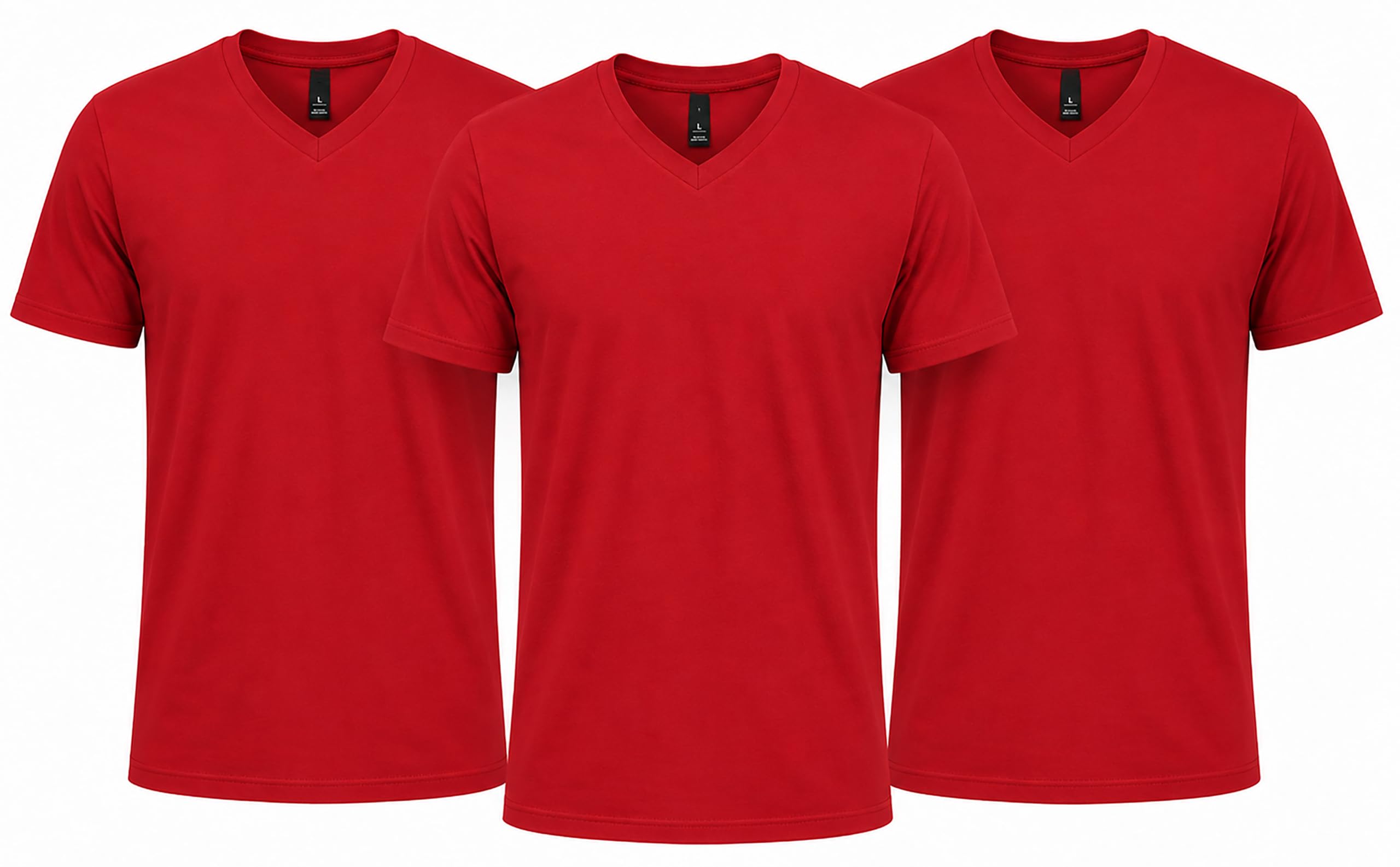 Hanes Men's Undershirts T-Shirt Pack, V-Neck Cotton Tees for Men, Moisture-Wicking, Odor Control, White Multi-Pack