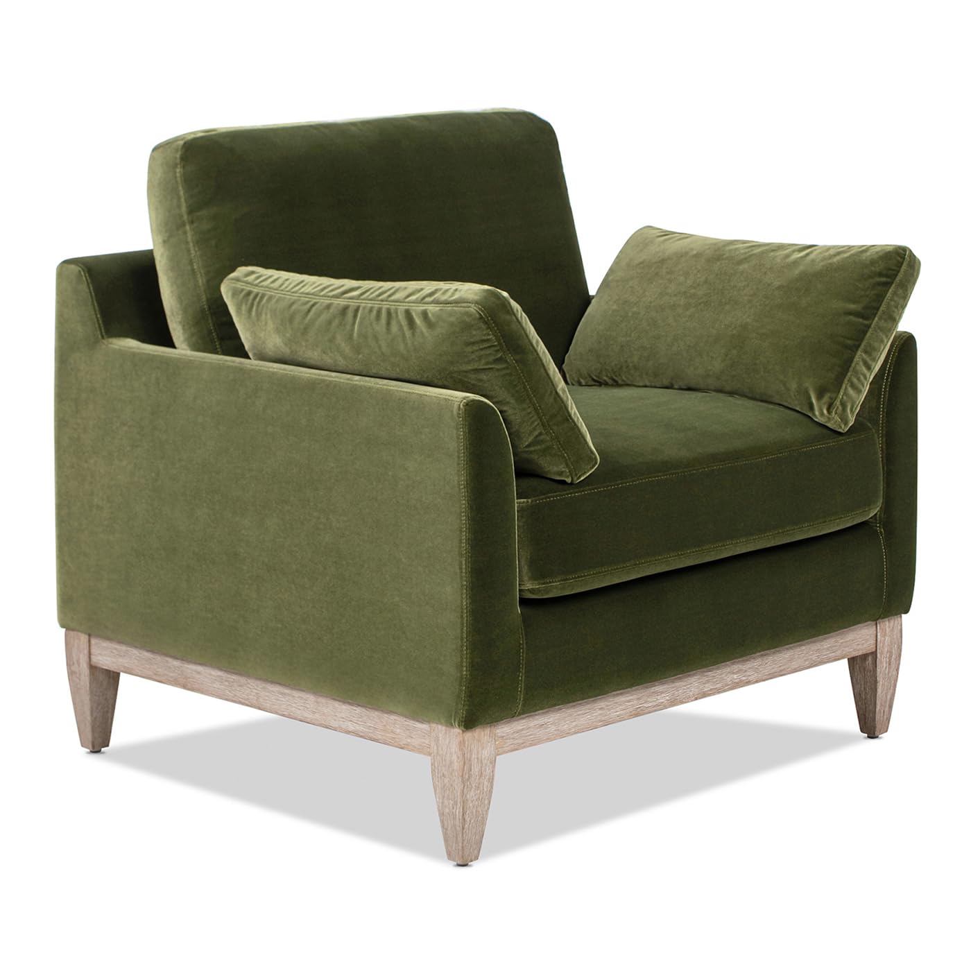 Jennifer Taylor Home Pasadena 36" Wide Modern Farmhouse Accent Arm Chair, Burnt Orange Performance Velvet