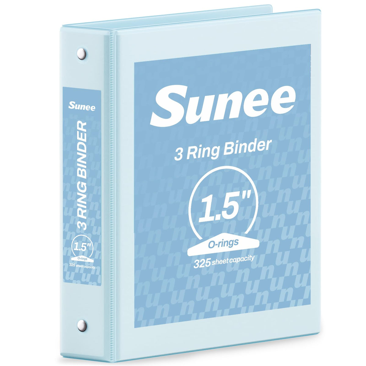 SUNEE 3 Ring Binder 1/2 Inch 1 Pack, Clear View Binder Three Ring PVC-Free (Fit 8.5x11 Inches) for School or Office Supplies, Black