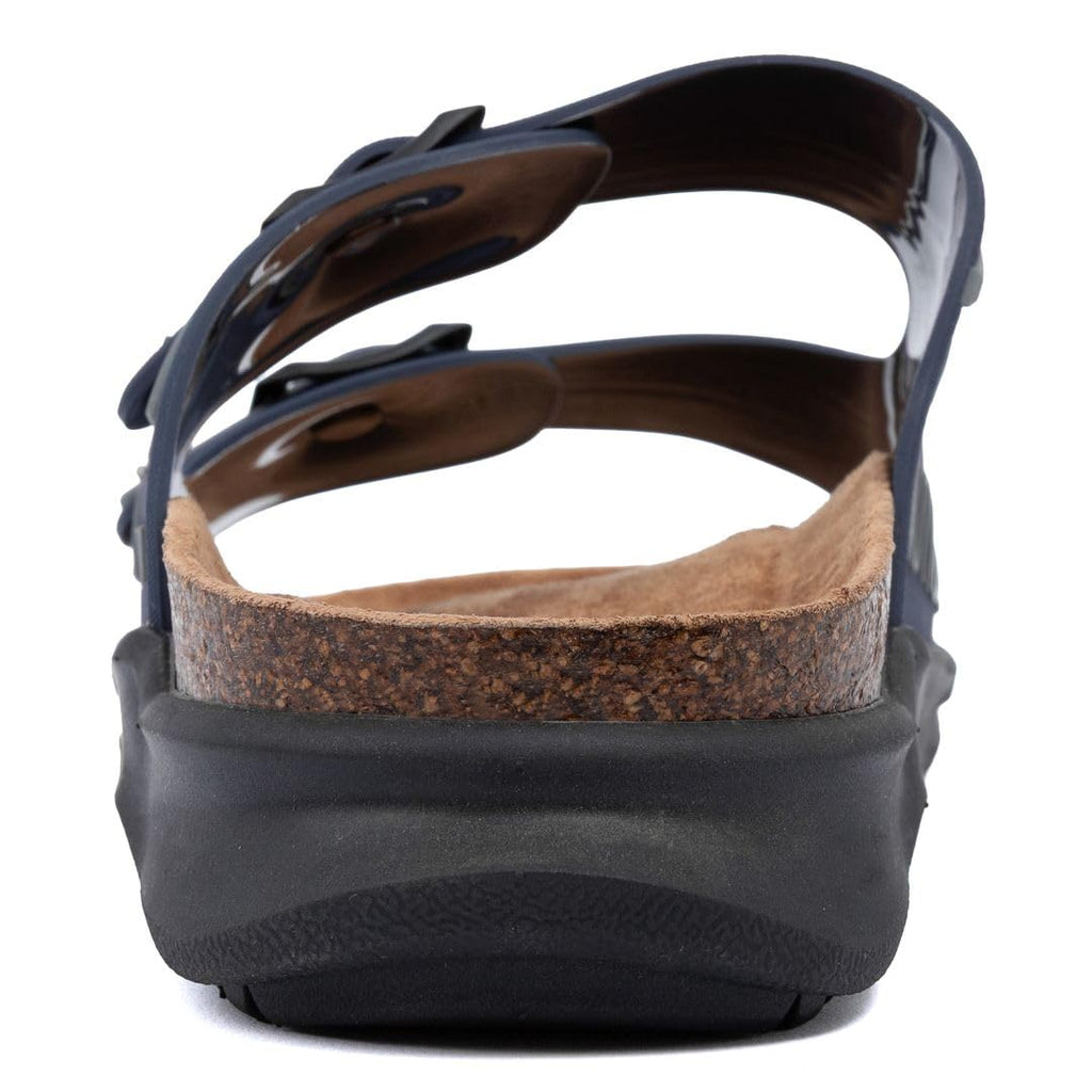 Nautica Men's Sandals - Casual Slides with 2 Adjustable Buckle Straps and Cork Footbed for Ultimate Comfort and Style (Regular/Wide Width, Big Size)