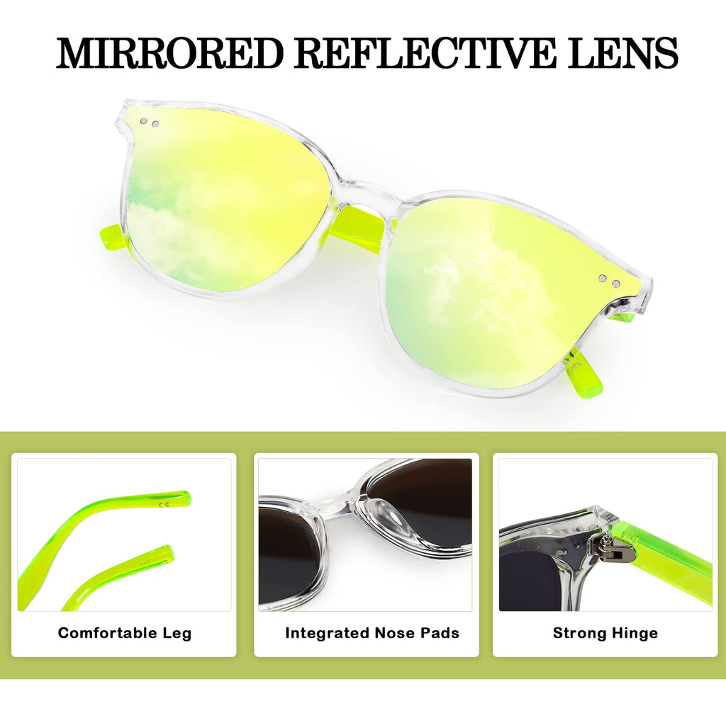 Kids Sunglasses, Sunglasses for Kids Children, Mirrored Sunglasses for Girls Boys Toddler UV400 Age 3-10