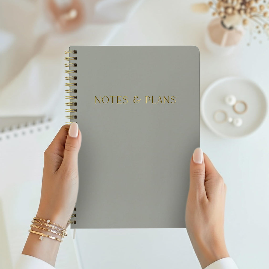 Beautiful Daily Planner And Notebook With Hourly Schedule - Aesthetic Spiral To do List Notepad to Easily Organize Your Tasks And Appointments - Stylish Book And School Or Office Supplies