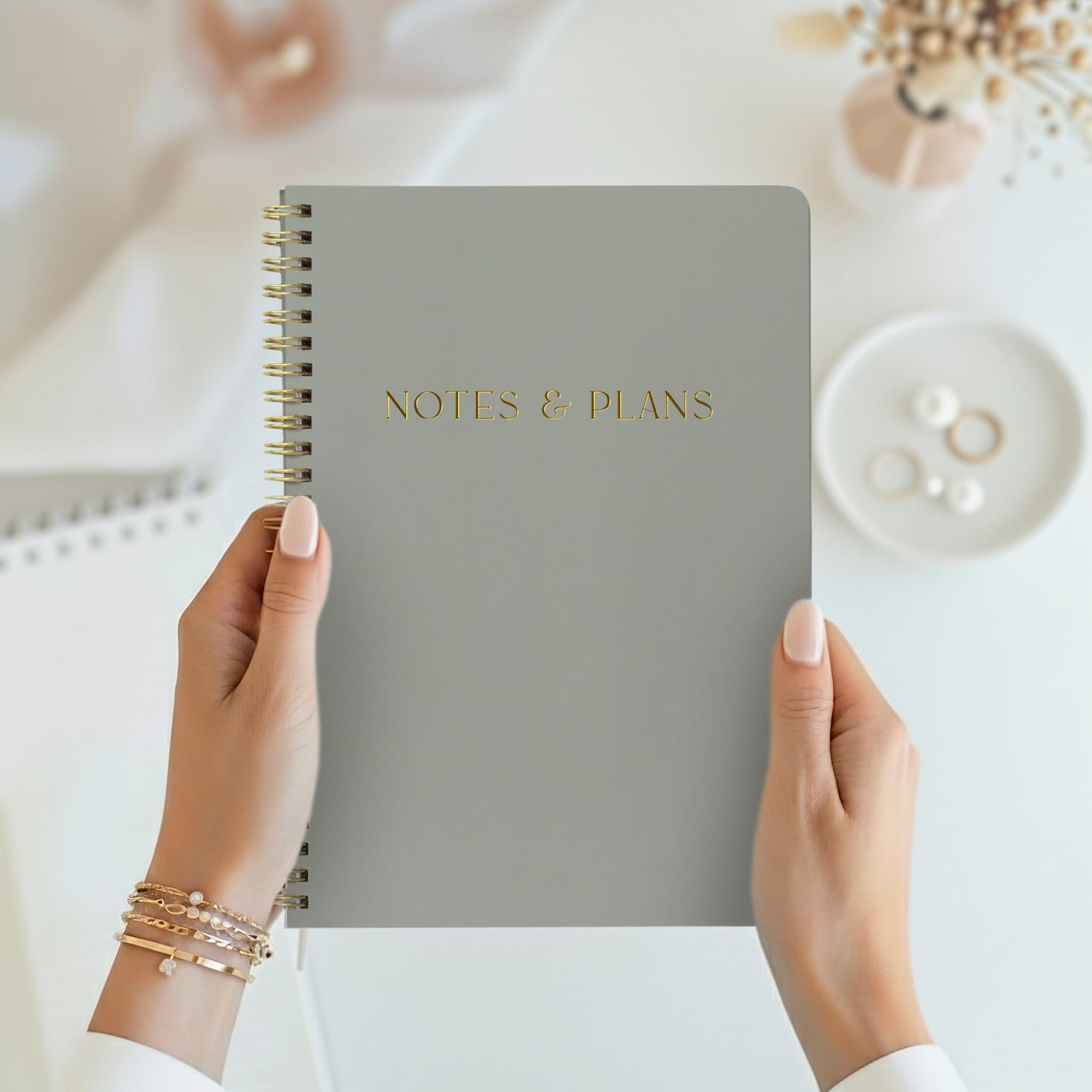 Beautiful Daily Planner And Notebook With Hourly Schedule - Aesthetic Spiral To do List Notepad to Easily Organize Your Tasks And Appointments - Stylish Book And School Or Office Supplies