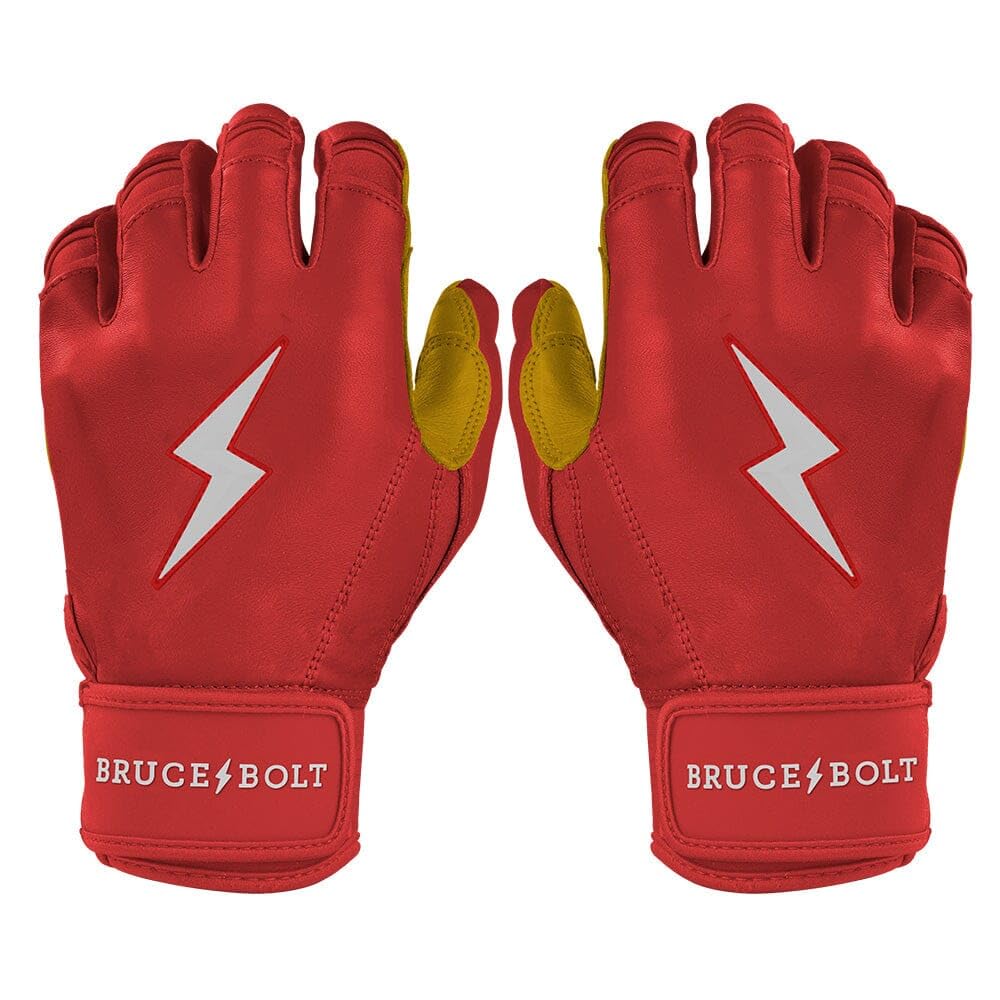 BRUCE BOLT Original Series Short Cuff Batting Gloves - Classic Edition - Adult & Youth Sizes