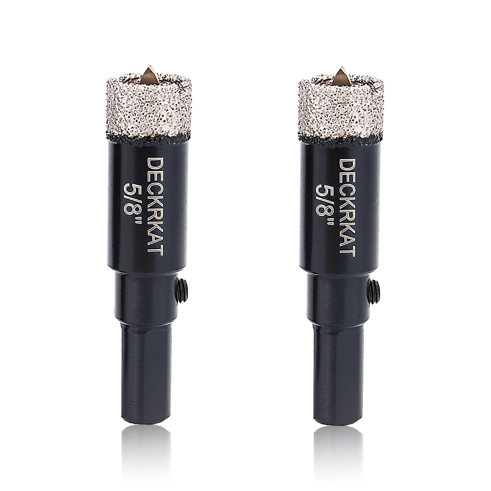 1 Inch Diamond Hole-Saw Bits with Pilot Drill Bit - 2pc 1" Diamond Tipped Tile Hole Saws with Guiding Bit Accurate Drilling for Porcelain Tile Ceramic Pottery Granite Stone Glass Bottles 25mm