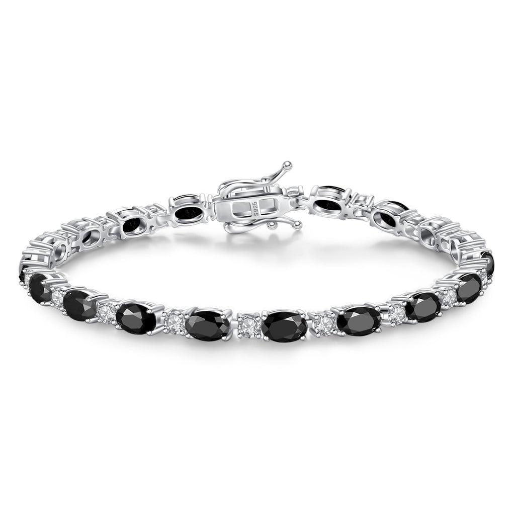 FANCIME Birthstone Bracelets Sterling Silver Tennis Bracelets Charm Fine Jewelry Birthday Gifts for Women 7"