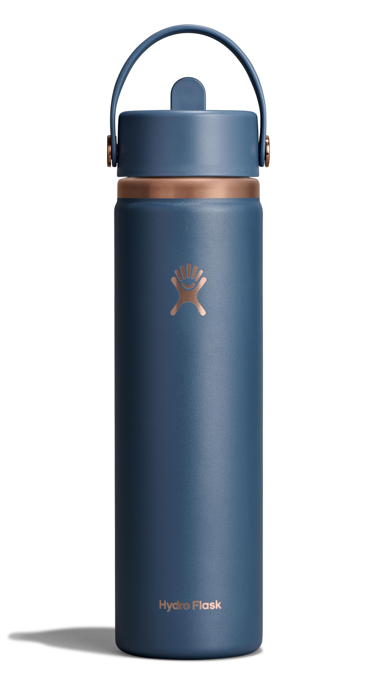 Hydro Flask Water Bottle - Insulated Stainless Steel - Wide Straw Lid, Non Spill, Leakproof in 24 Oz Forest Green Arc