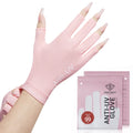 modelones UV Gloves for Gel Manicures, Professional UPF99+ Anti UV Protection Gloves for Gel Nail Lamp (Black)