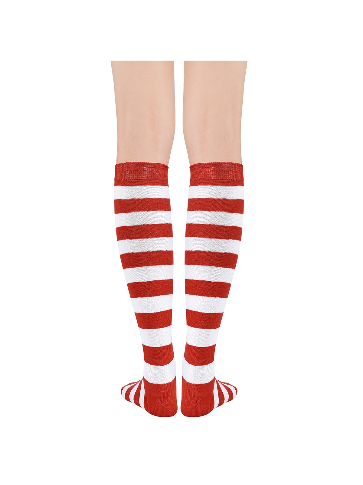 Century Star Knee High Striped Socks for Women - Long Thin Tube Sports Thigh High Socks Tall Stockings